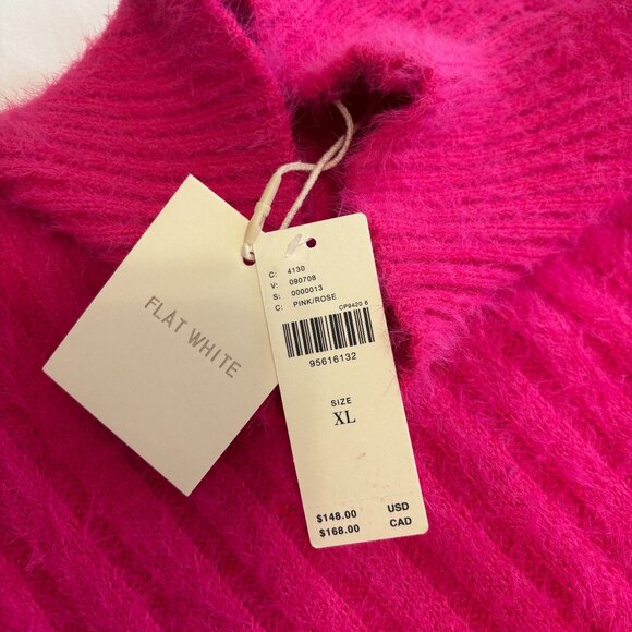 NWT Anthropologie Flat White Women's Turtleneck Pink Sweater Dress, Size XL - Picture 6 of 11